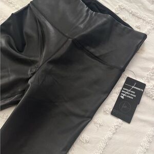 Black Faux Leather Leggings